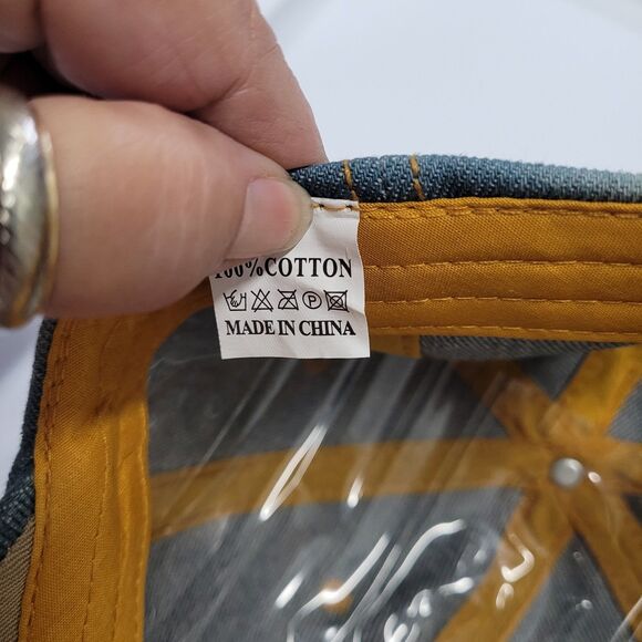 Distressed Denim Bling Ball Cap Rhinestone Floral Adjustable Size - Picture 9 of 9